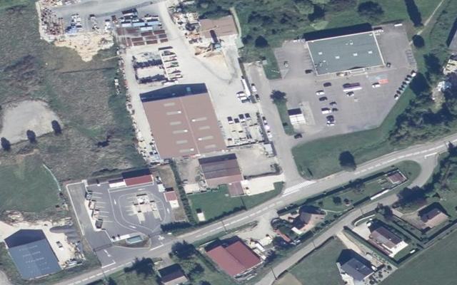 Vue aérienne — Déchetterie de Bligny-sur-Ouche
