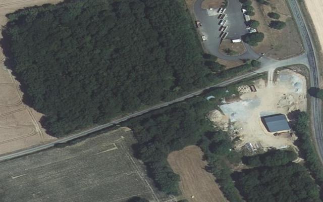 Vue aérienne — Déchetterie de Maisoncelles - Bouloire