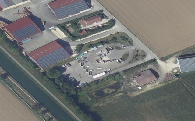 Vue aérienne — Déchetterie de Longecourt
