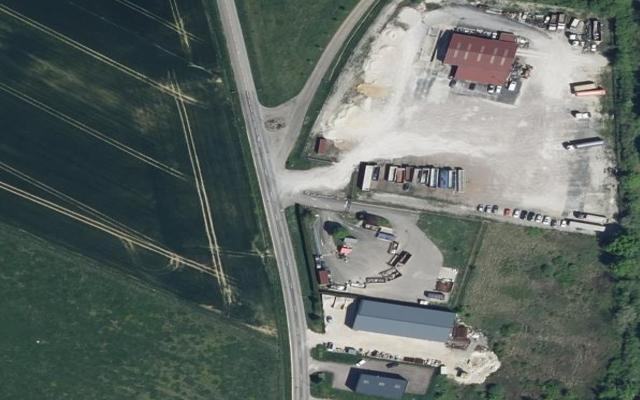 Vue aérienne — Déchetterie d'Ervy-le-Châtel
