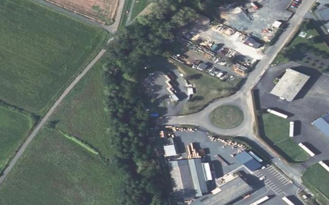Vue aérienne — Déchetterie d'Objat