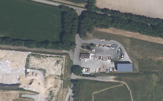 Vue aérienne — Déchetterie du Louroux-Béconnais