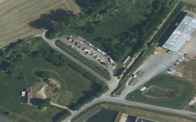 Vue aérienne — Déchetterie de Noyant