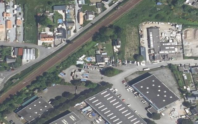 Vue aérienne — Déchetterie de Saint-Nazaire (Méan)