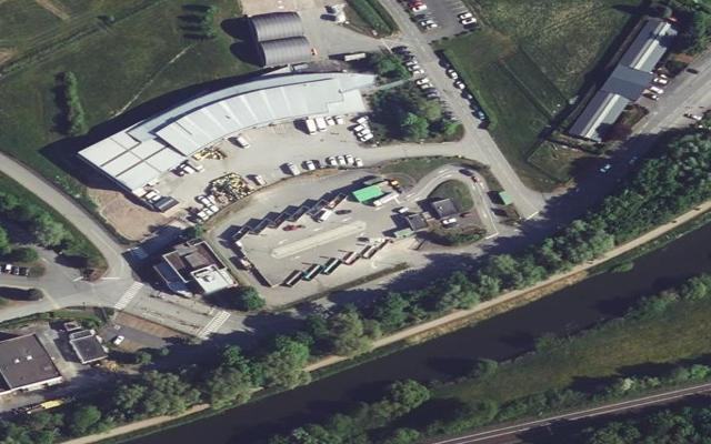 Vue aérienne — Déchetterie de Maubeuge