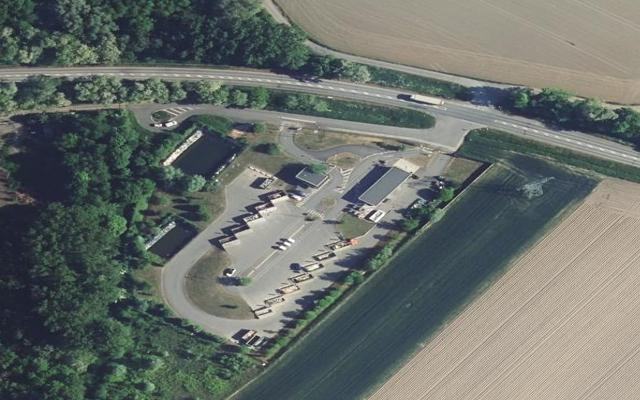 Vue aérienne — Déchetterie de Genech