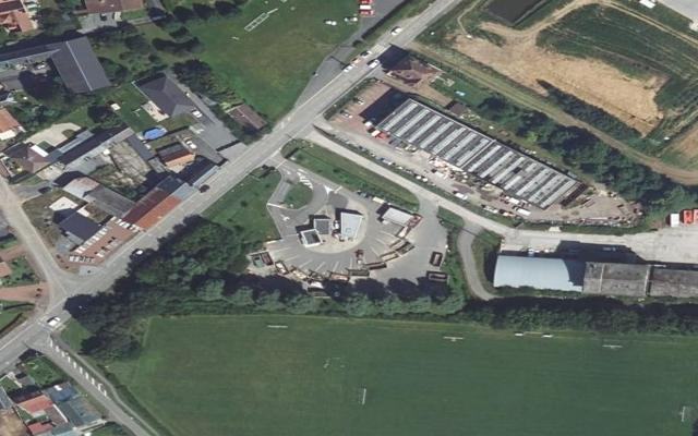 Vue aérienne — Déchetterie de Bapaume
