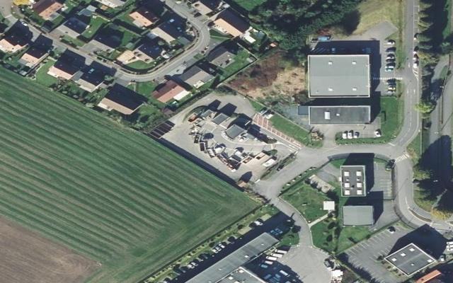 Vue aérienne — Déchetterie de Courrières