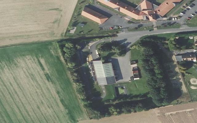 Vue aérienne — Déchetterie de Dainville