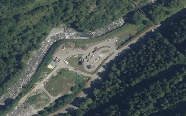 Vue aérienne — Déchetterie de la Prade de Camou