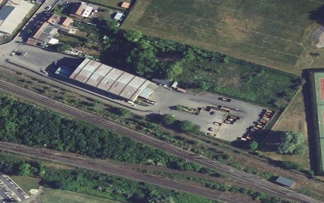 Vue aérienne — Déchetterie de Beuvrages