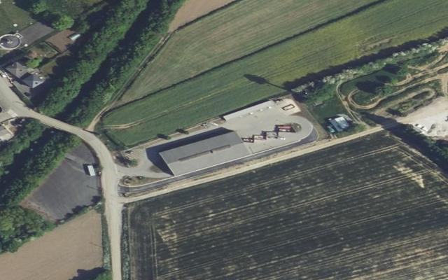 Vue aérienne — Déchetterie de Cateau-Cambrésis