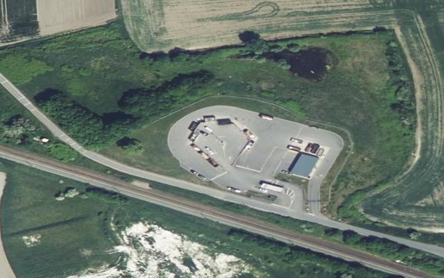 Vue aérienne — Déchetterie d'Erre