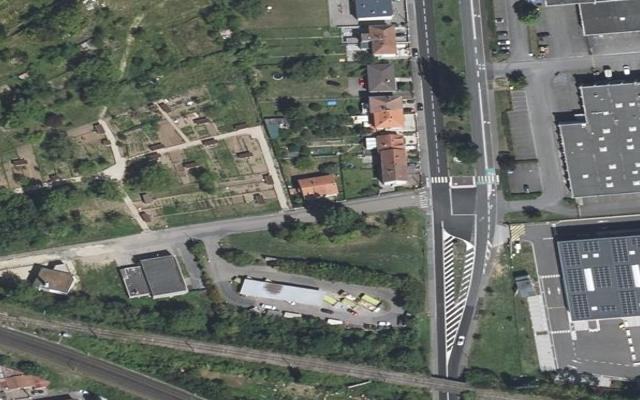 Vue aérienne — Déchetterie de Metz (Houblonnière)