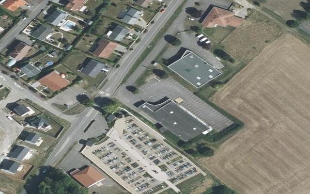 Vue aérienne — Déchetterie de Rémilly