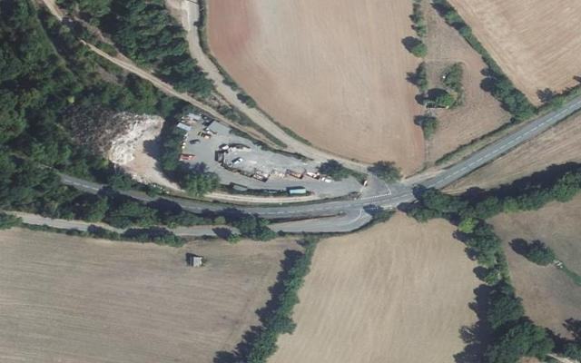 Vue aérienne — Déchetterie de Marcillac