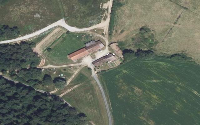 Vue aérienne — Déchetterie de Château-Chervix