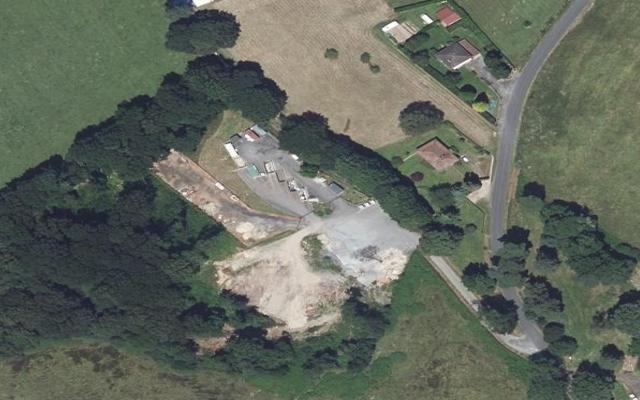 Vue aérienne — Déchetterie de Ladignac-le-Long
