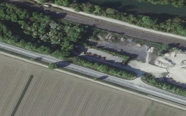 Vue aérienne — Déchetterie d'Aulnay-sur-Marne