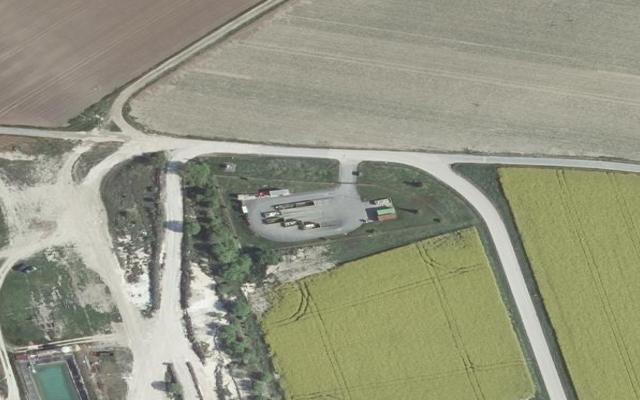 Vue aérienne — Déchetterie de Mairy-sur-Marne