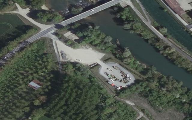 Vue aérienne — Déchetterie de Pogny