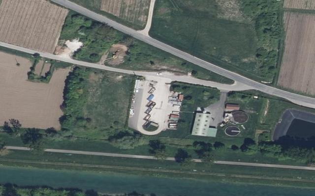 Vue aérienne — Déchetterie de Damery