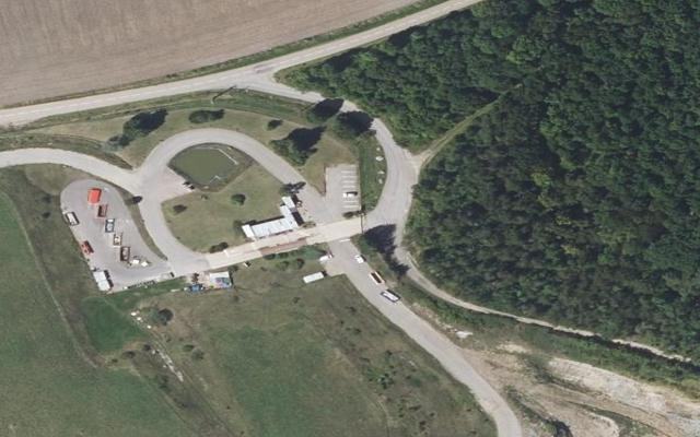 Vue aérienne — Déchetterie d'Aboncourt