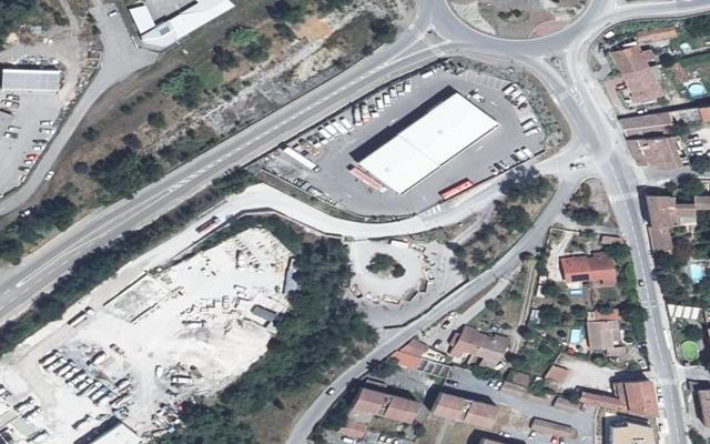 Vue aérienne — Déchetterie de Saint-Martin-de-Valgalgues
