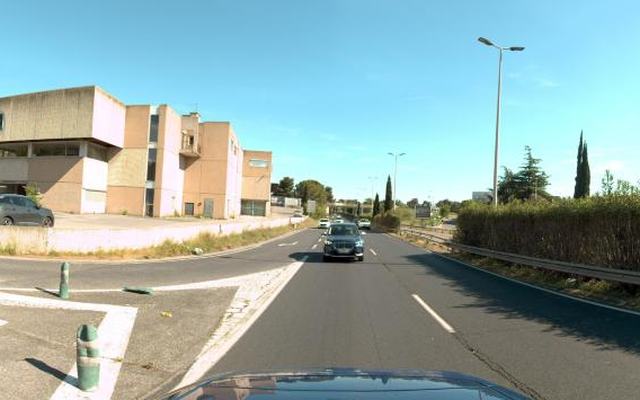 Vue depuis la rue — Déchetterie de Montpellier Cévennes