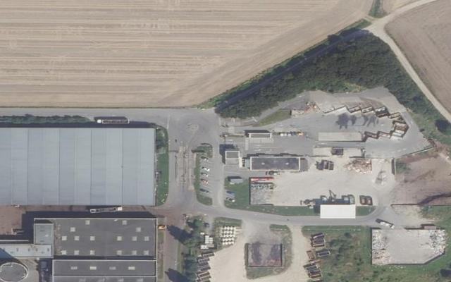 Vue aérienne — Déchetterie de Varennes-Jarcy