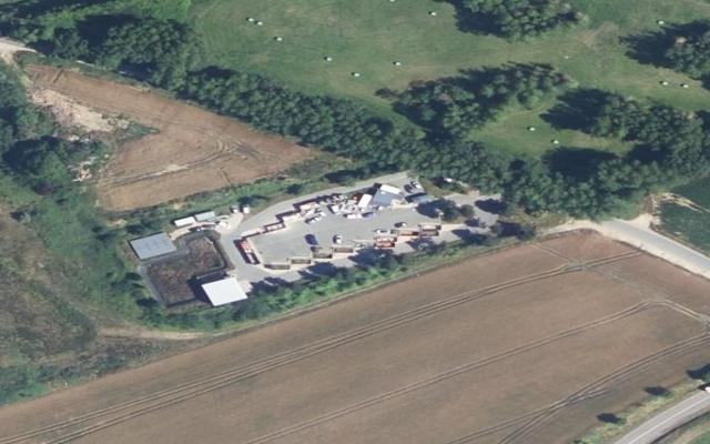Vue aérienne — Déchetterie du Littoral (St Valéry en Caux)