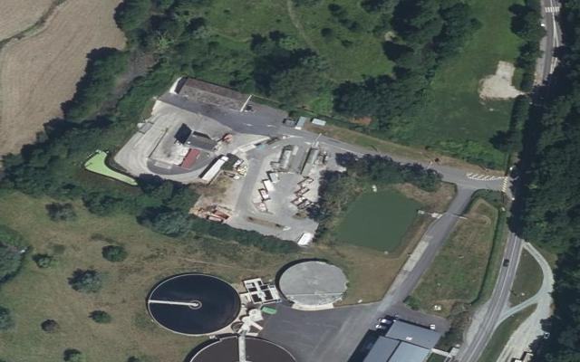 Vue aérienne — Déchetterie Villers-Écalles
