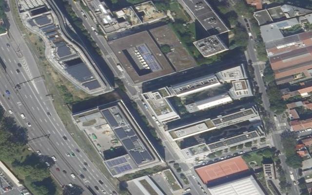 Vue aérienne — Déchetterie Paris XX Porte des Lilas