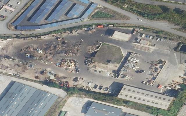 Vue aérienne — Déchetterie de Limay