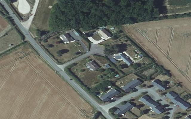 Vue aérienne — Déchetterie du Mesnil en Ouche
