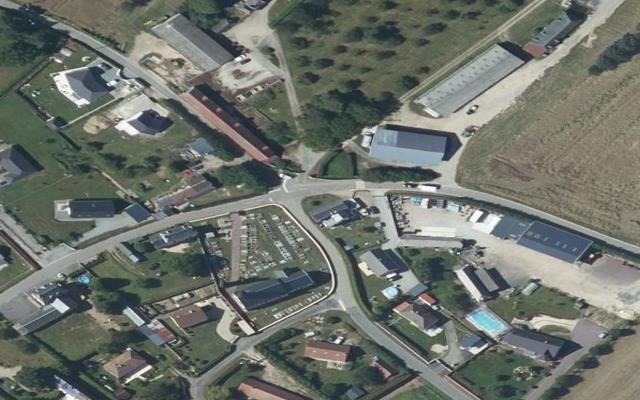 Vue aérienne — Déchetterie Malleville-sur-le-Bec