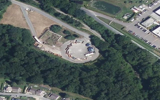 Vue aérienne — Déchetterie de la Vallée (Cany-Barville)