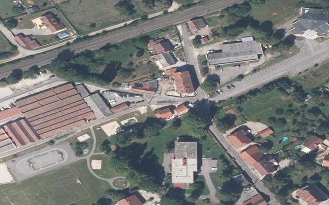Vue aérienne — Déchetterie de Dampierre