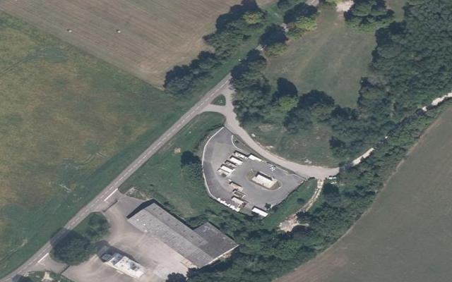 Vue aérienne — Déchetterie de Montmirey-le-Château
