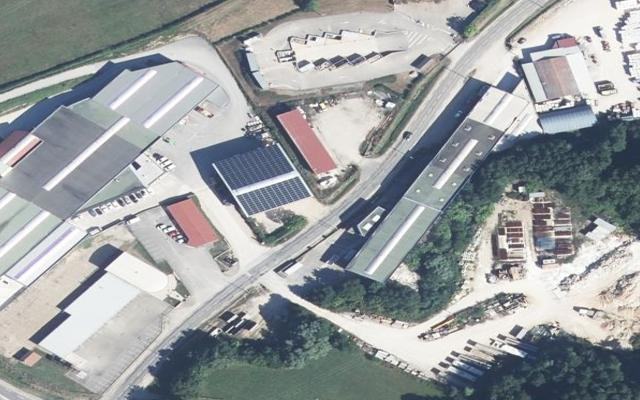 Vue aérienne — Déchetterie de Saint-Amour