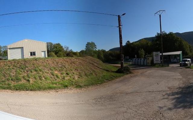 Vue depuis la rue — Déchetterie de Saint-Lupicin