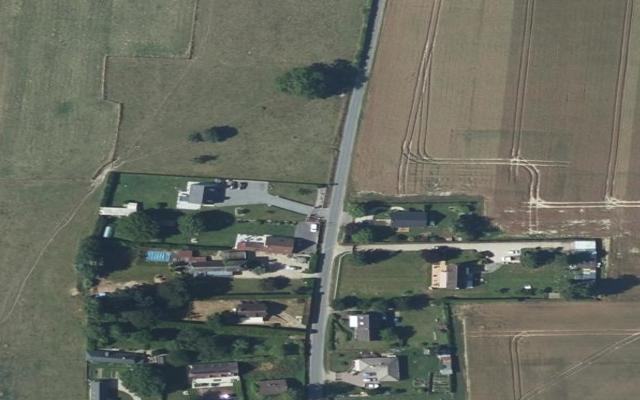 Vue aérienne — Déchetterie d'Amfreville St-Amand