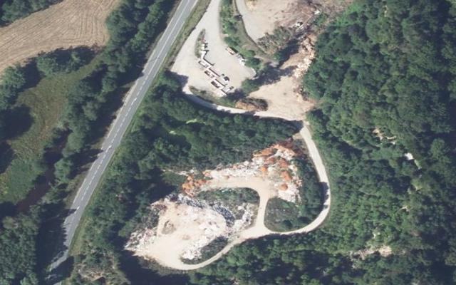 Vue aérienne — Déchetterie d'Ussel (Camp César)