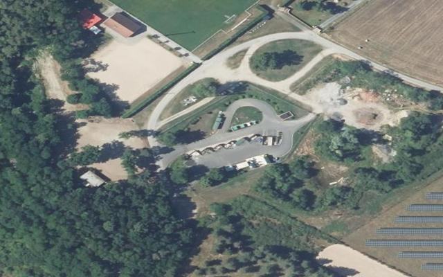 Vue aérienne — Déchetterie de Monétay-sur-Allier