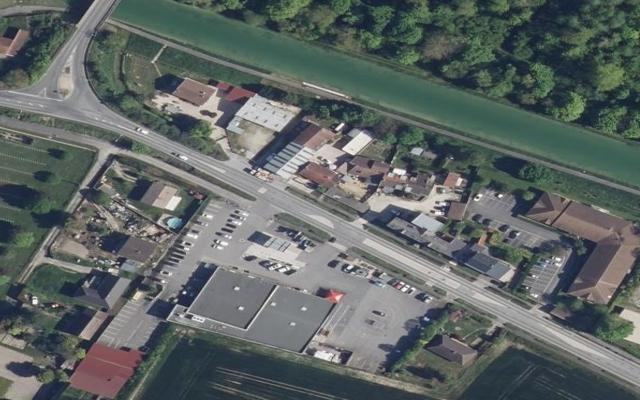 Vue aérienne — Déchetterie de Sillery