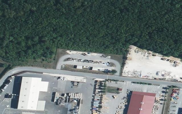 Vue aérienne — Déchetterie de Chaumont Zi