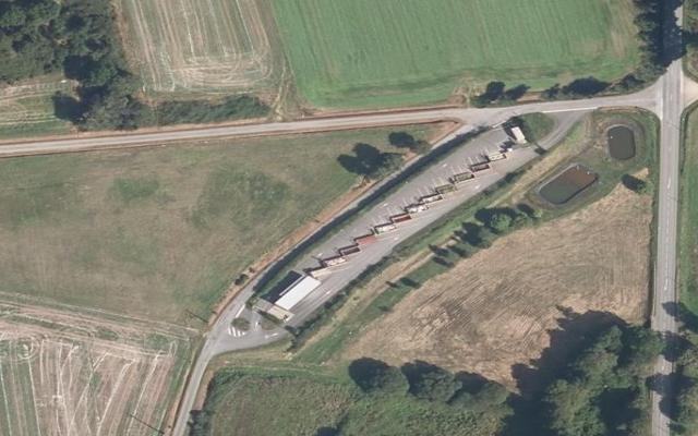 Vue aérienne — Déchetterie de Ruffiac