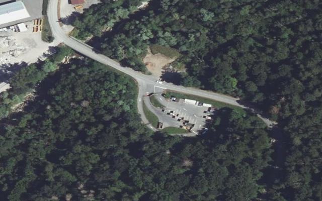 Vue aérienne — Déchetterie Les Ollières