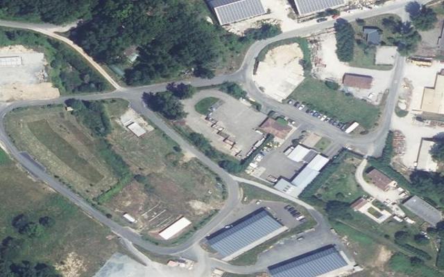 Vue aérienne — Déchetterie de Cazals-Montcléra