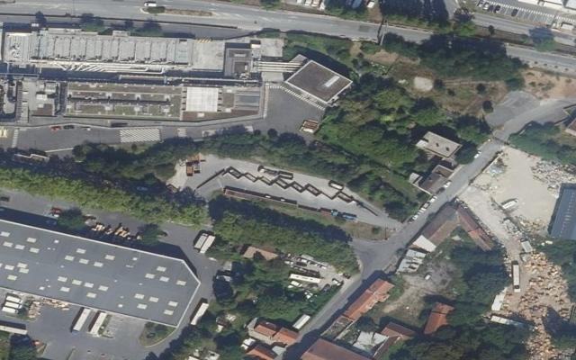 Vue aérienne — Déchetterie de Blanc-Mesnil